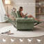  Fauteuil inclinable électrique surdimensionné 48 po avec ports USB-A et USB-C, accoudoirs coussinés et repose-pieds allongé, vert sauge-1491186229