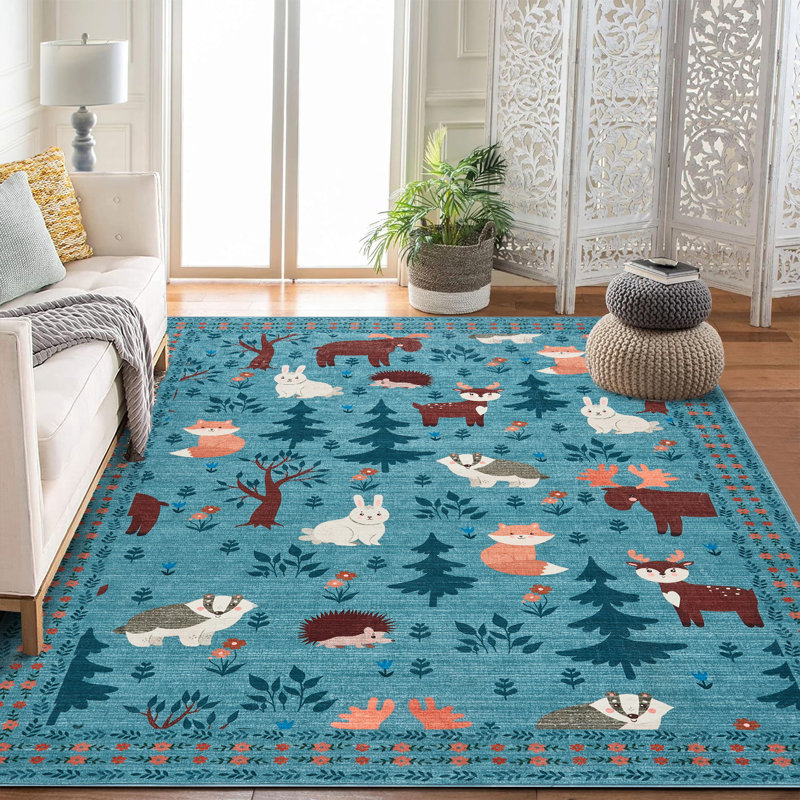 Tapis lavable ultramince, Vert, Rectangle 10 pi x 13 pi