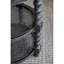 Table basse en bois noir avec tablette - Tablettes de style moderne