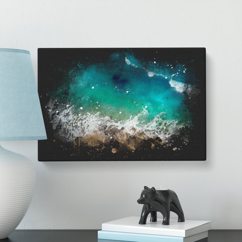 Beach In Honolulu Hawaii - Wrapped Canvas, 35cm H x 50cm W x 3cm D