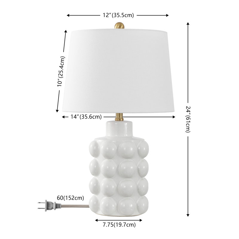 Engelgard 24 Inch Ceramib Table Lamp