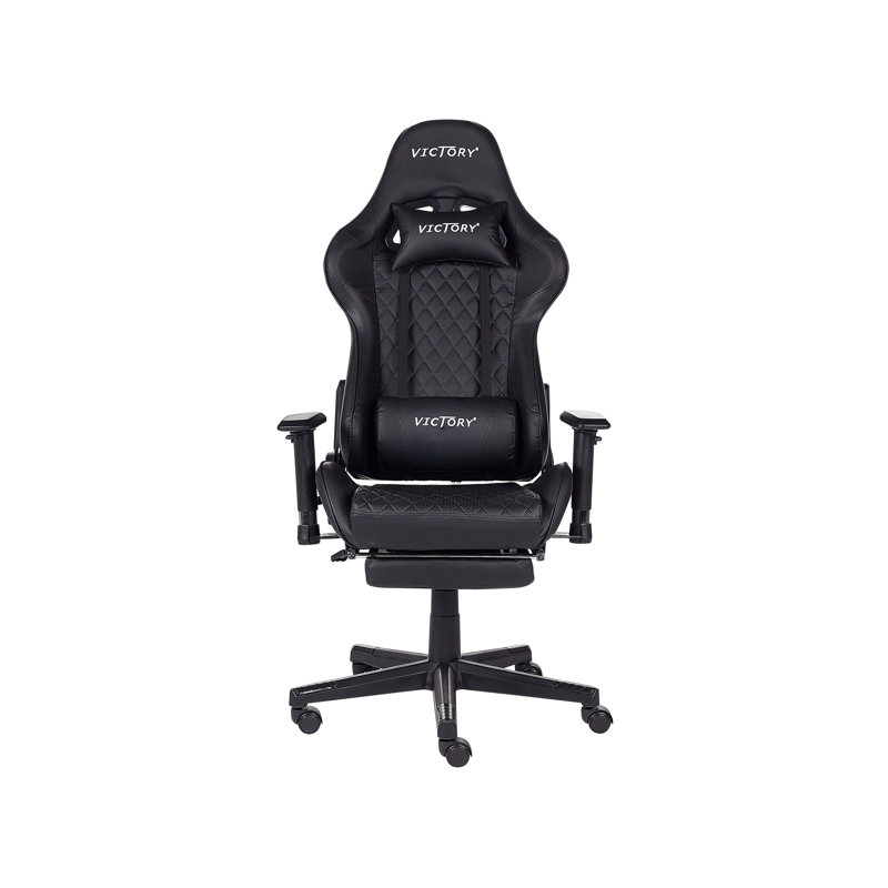 Beliani Adjustable Faux Leather Swiveling PC & Racing Game Chair