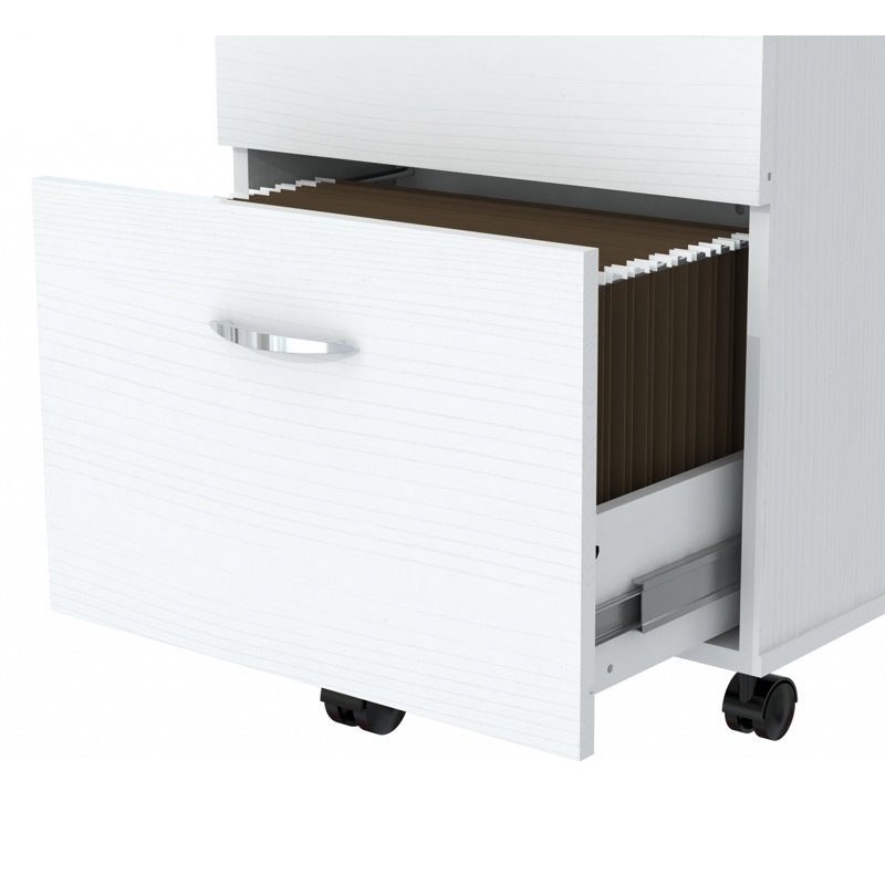 Classeur vertical mobile 2 tiroirs Boutwell, Blanc