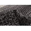 Tapis noir en soie 6 pi 0 po x 8 pi 8 po
