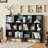 7 Cube Bookshelf, 3 Tier Modern Bookcase With Legs, Wood Cubeicals Organizer Storage Open Shelves, Retro Display Book Shelf, Freestanding Short Book Case For Bedroom,Living Room,Office-1887888320
