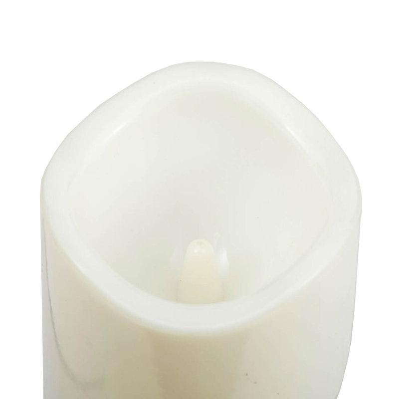 Bougie scintillante sans flamme à DEL scintillante, H 4 po x l 3 po x P 3 po
