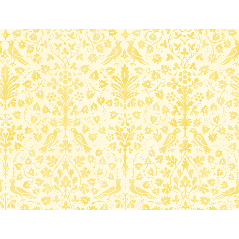 Yuki Osada Damask Wallpaper Double Roll, Yellow