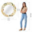 Miroir mural biseauté glam charme Centerview