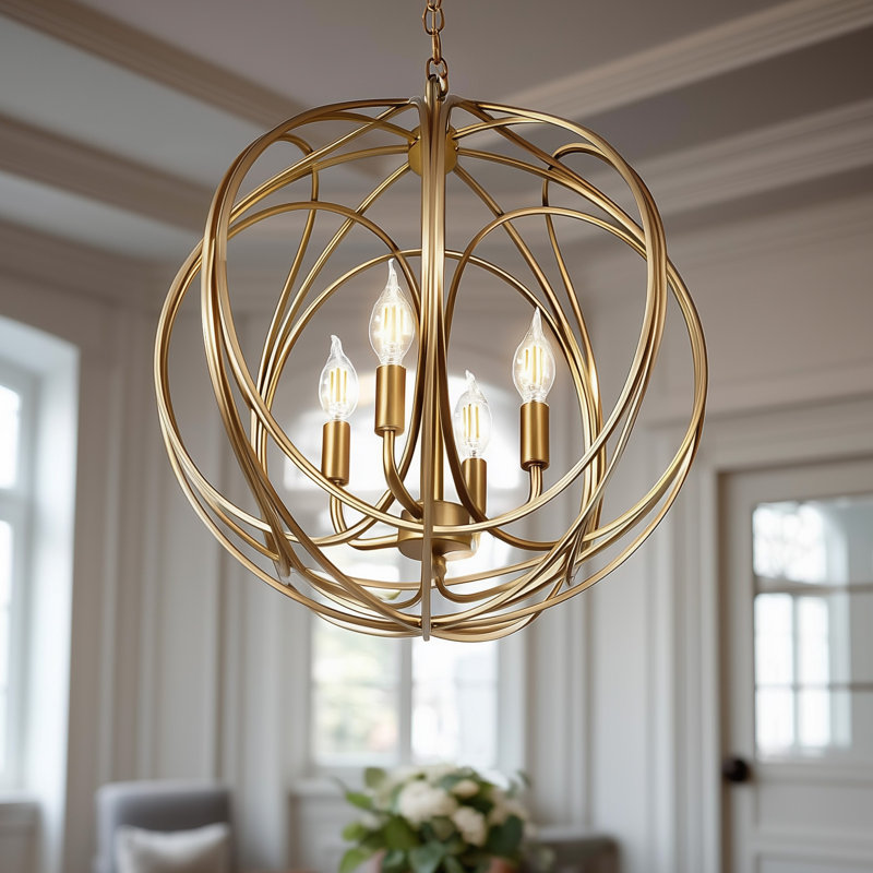 Pasquale 4 - Light Globe Chandelier