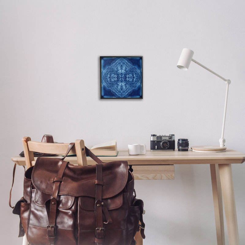 «Giclee Art» par El Perkin, H 17 po x l 17 po, Giclée encadrée noir minuit