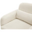 Tissu recouvert de tissu beige Boucle avec une fabrication en contreplaqué, un rembourrage à ressorts ensachés en mousse et un coussin décoratif assorti pour la salle de lecture-732738388