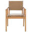 Hutson Leather Upholstered Dining Arm Chair-1681677697