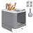 Cat Litter Boxes & Litter Box Enclosures, ABS+PC Compact Modern Home
