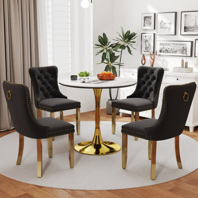32in Round Pedestal Dining Set by House of Hampton