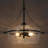 3-Light Black Modern Small Dimmable Drum Chandelier