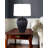 Raso 28 in. Satin Black Table Lamp