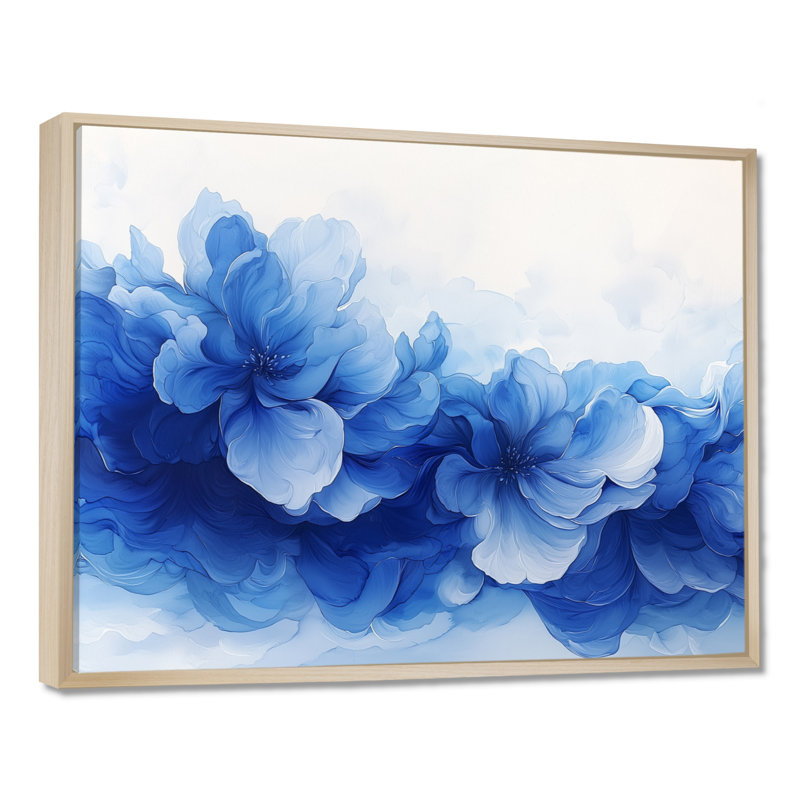Horatio - Abstract Wall Art, H 12 po x l 20 po, Impression encadrée flottante sans passe-partout, Crème, crème