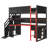 Aline Wooden Gaming Loft Bed with Storage Stairs, Desk, Shelves and Pegboard-126026090-126026092