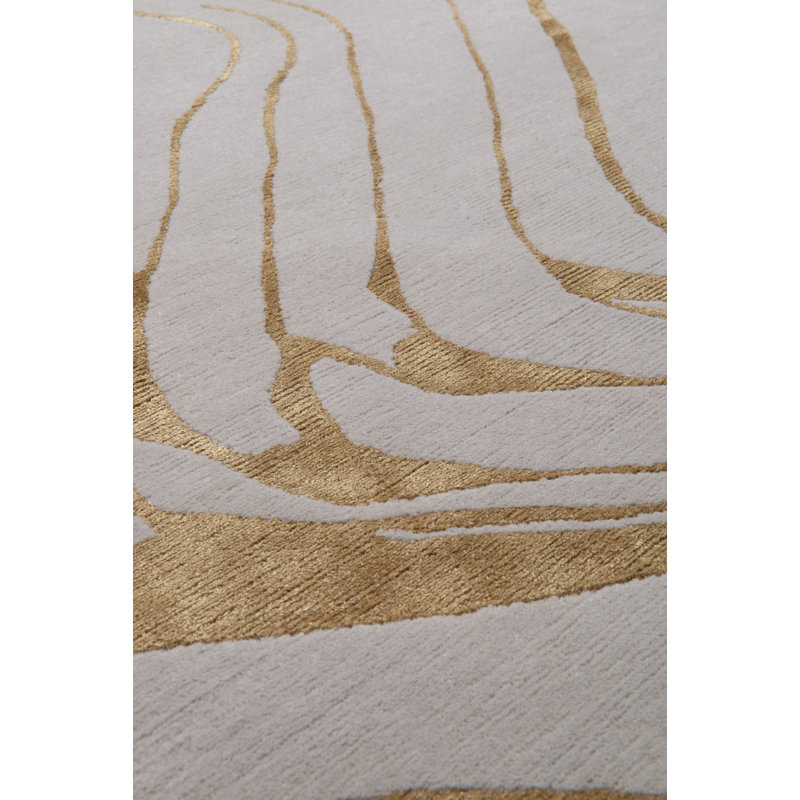 Flow Bronze Area Rug, Rectangle 10' x 14'