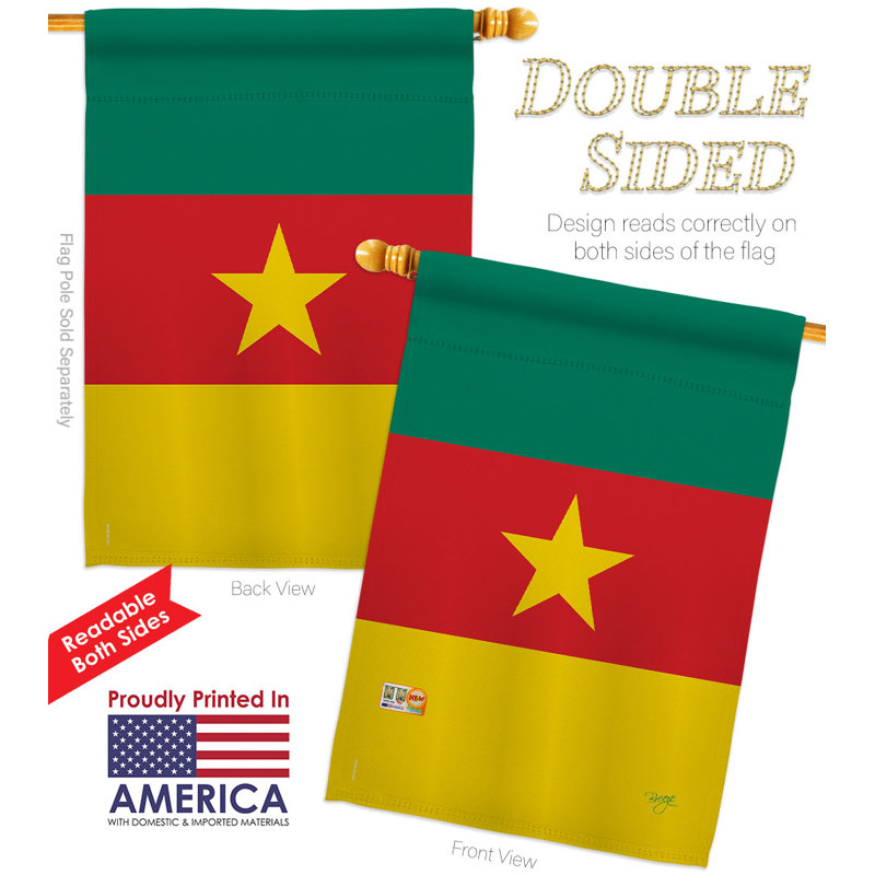 Ensemble de drapeaux en polyester 2 côtés 40 x 28 po