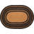 Anzla Cotton Blend and Jute Geometric Oval Placemat