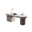 Bureau blanc luxueux et minimaliste de 62,99 po avec bureau blanc minimaliste et haut de gamme-1509941311