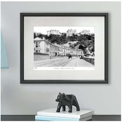 Torquay, abbey Crescent 1896 1 Piece Single Picture Frame Wall Art