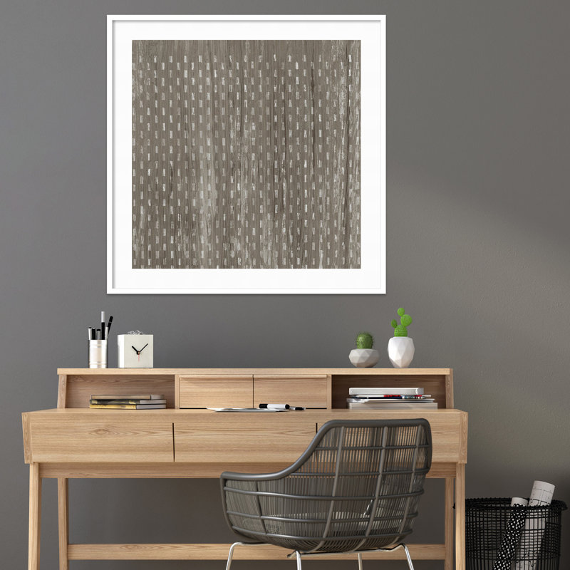 Weathered Wood Patterns VIII by June Erica Vess, White, 41" H x 41" W x 1" D