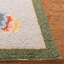 Tapis sauge en laine à motif floral Hollander-21274979