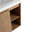 Meuble-lavabo double 48 po, à fixation murale, avec meuble-lavabo, avec porte