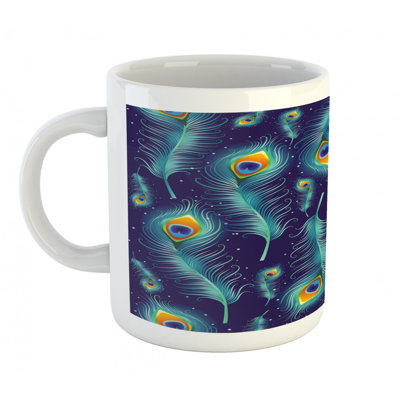 Grande tasse à café peacock