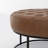 Owen Genuine Leather Round Ottoman-1381695356