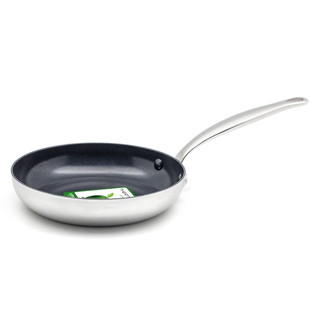 Greenpan Barcelona Evershine 3-Ply Stainless Steel Frying Pan