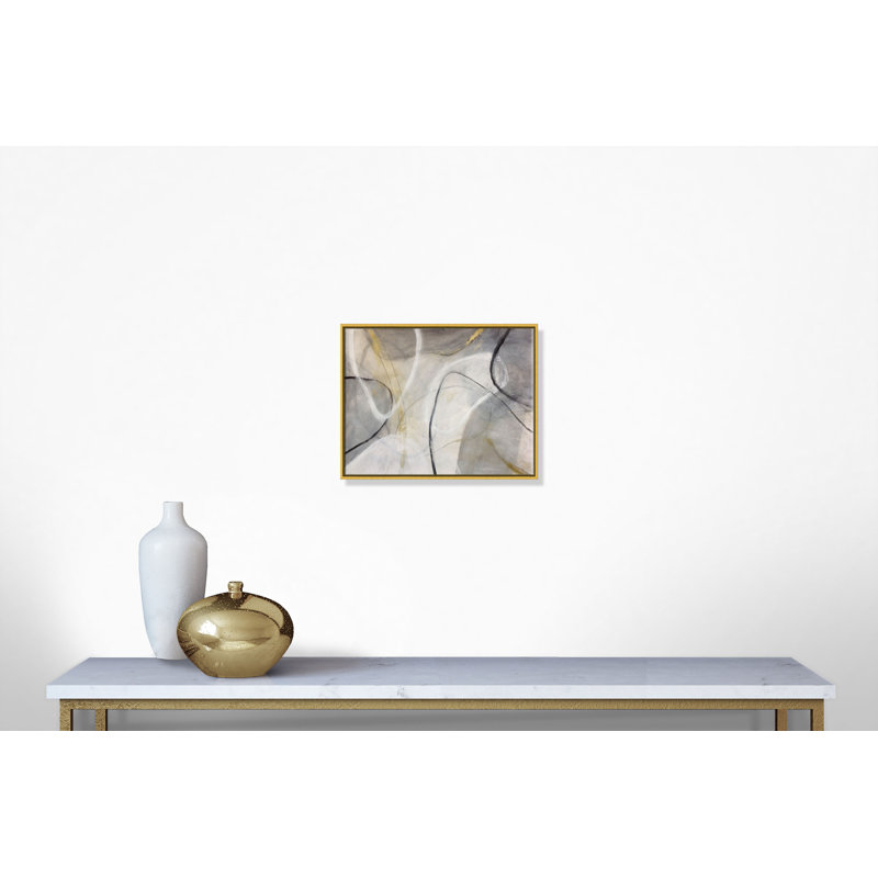 Lucid Shapes - reproduction d'art sur toile, H 22 po x l 28 po x P 2 po, Or