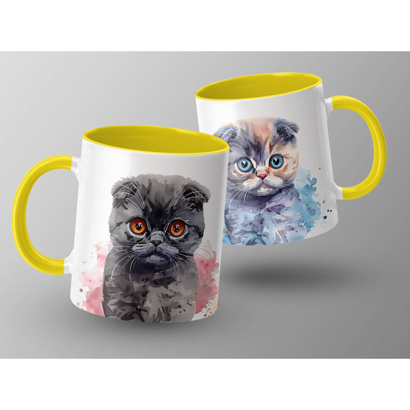 Ceramic Coffee Mug, Yellow
