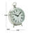 Roman Numeral Mechanical Tabletop Clock in Silver