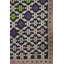 Tapis unique bleu / rose / cacao / beige de 4 pi 9 po x 8 pi Jijim