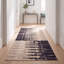 Tapis Brass2 moderne à rayures brossées grises et noires, lavable à la machine, antidérapant, à poils courts, pour intérieur et extérieur, adapté aux animaux domestiques, idéal pour le salon, la chambre, la salle à manger, l'entrée, le corridor ou le bureau.-981220247