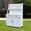 Banc d'extérieur avec armoire de rangement
