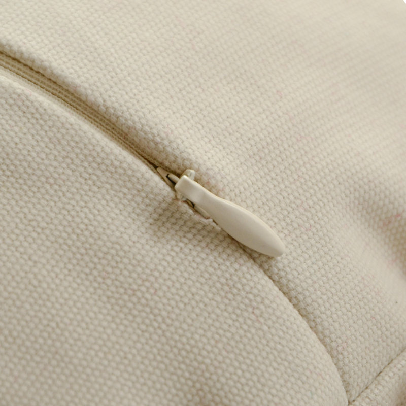  Housse de coussin 3D Flower, Blanc crémeux