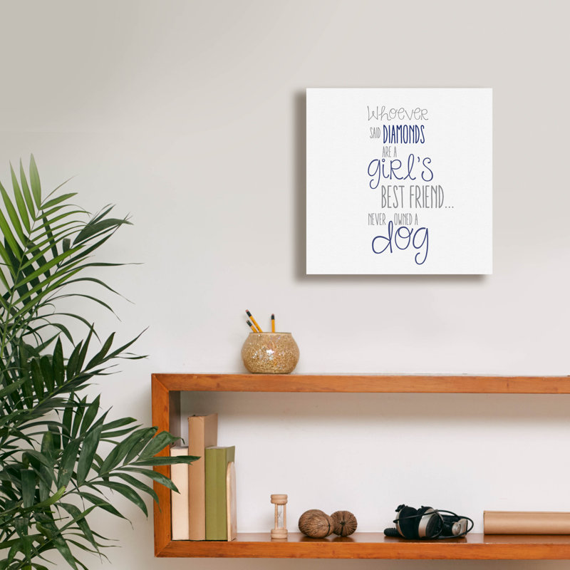  «Best Friend» par Erin Clark, art mural sur toile, 12 po x 12 po, H 12 po x l 12 po x P 0,75 po