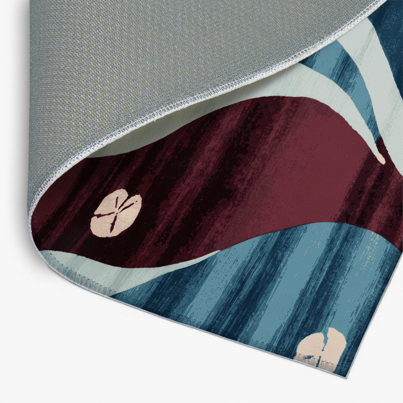 Watercolor Brown Indoor and Outdoor Area Rug, Rectangle 8' x 10'