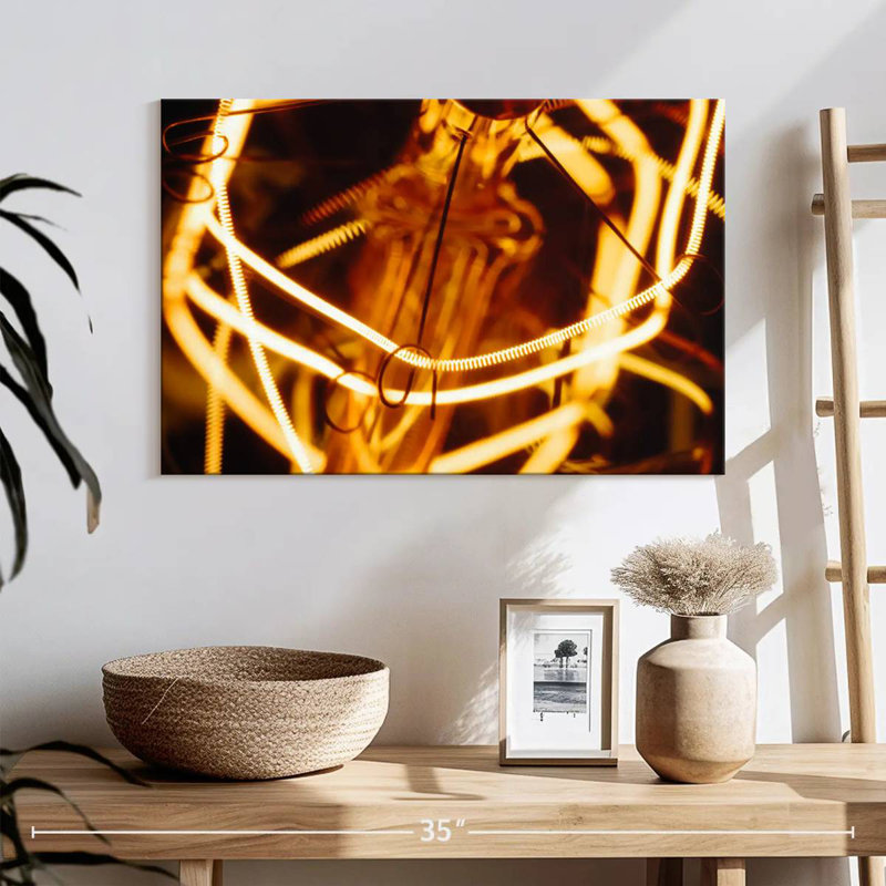 Kerner Golden Filament Lamp, 30" H x 45" W