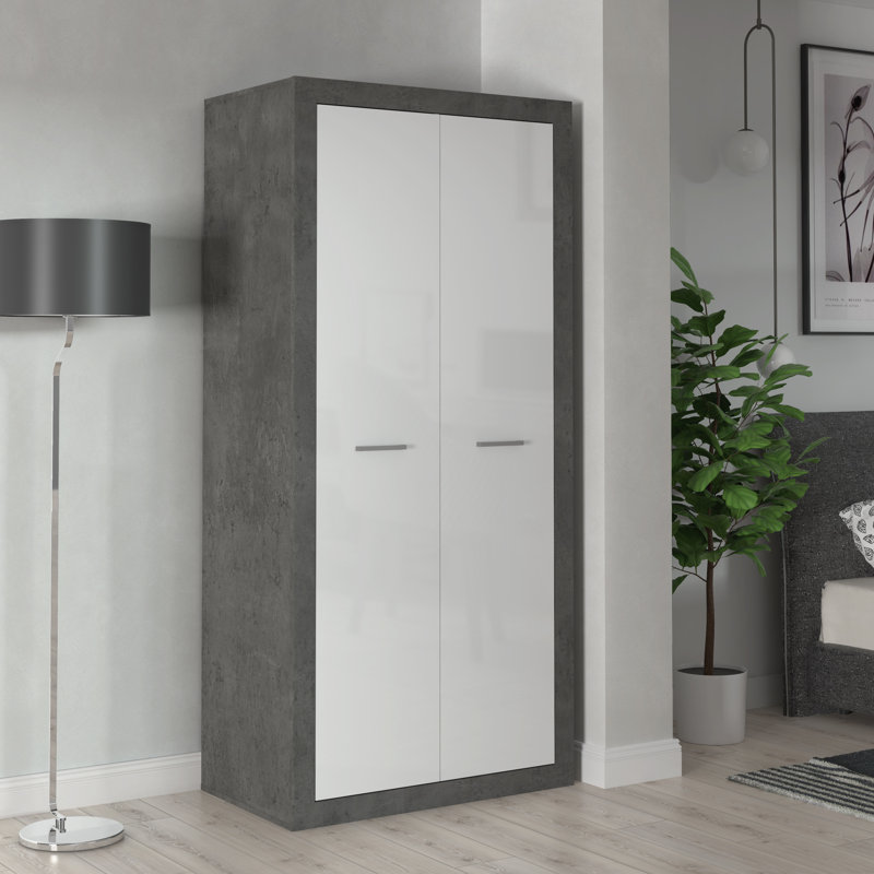 Jamiyah 2 Door Manufactured Wood Wardrobe