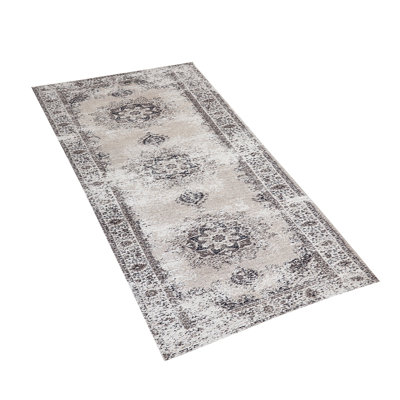 Amalia Rectangle 60 cm x 180 cm Oriental Cotton Area Rug