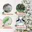 Arbre de Noël enneigé artificiel pré-éclairé avec branches en PVC, lumières, aiguilles de pin, décor des Fêtes-706235345