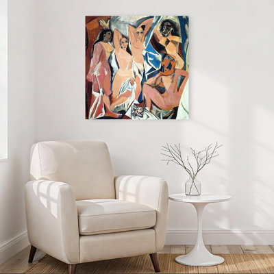 Les Demoiselles D'Avignon, impression d'art moderne classique abstrait