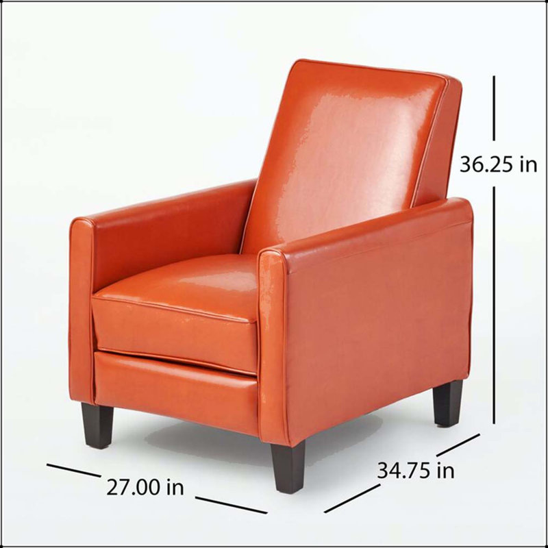 Fauteuil inclinable par pression avec motif floral classique et rembourrage de qualité supérieure