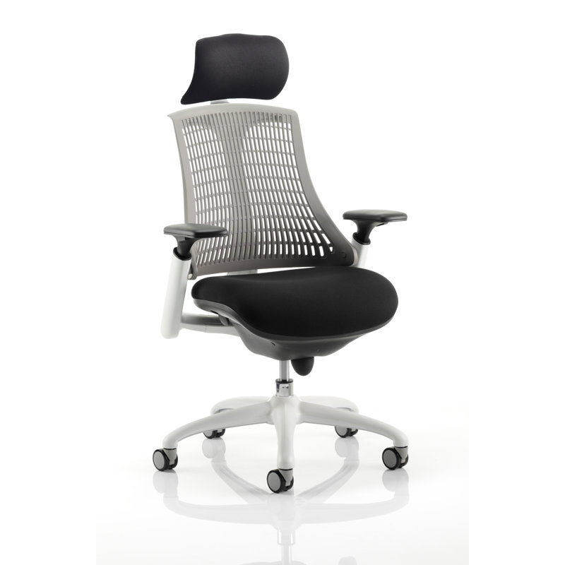 Office Chair, Grey, White