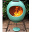 Round Clay Smokeless Chimnea-13645177-13645179